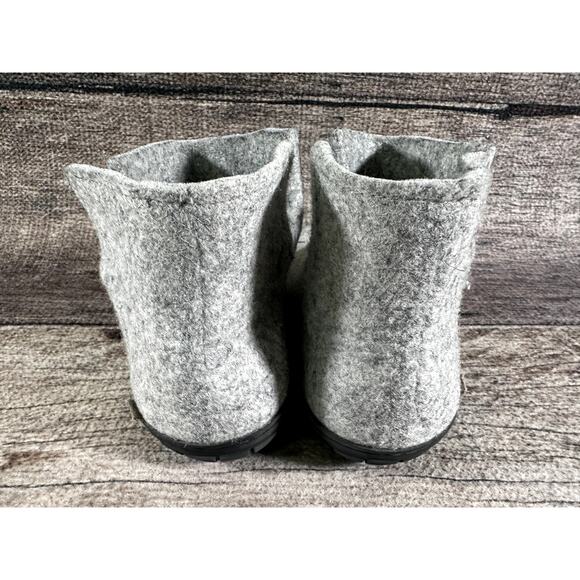 Glerups The Boot Gray Wool With Camp Sole Slipper - US Size 13 main image 7